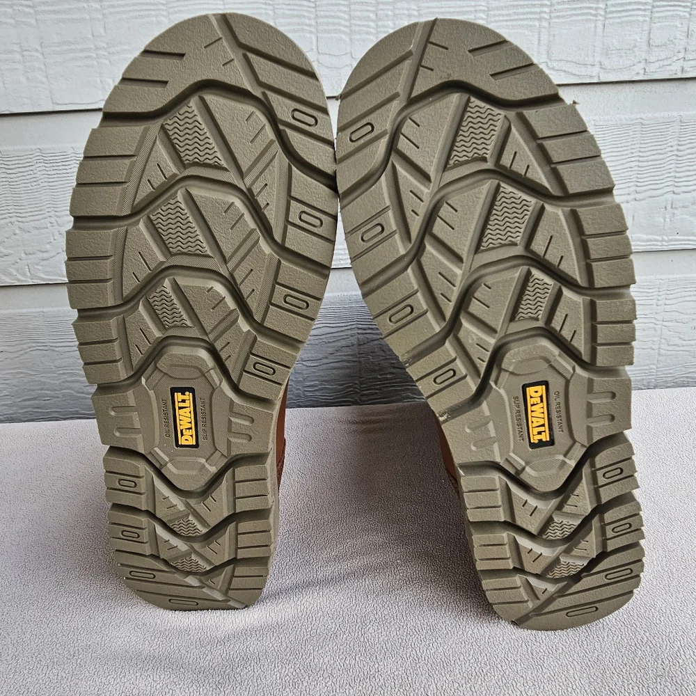 Dewalt Mcalester PT Brown Leather Work Boot Men SZ 14 Electrical Hazard Oil Slip